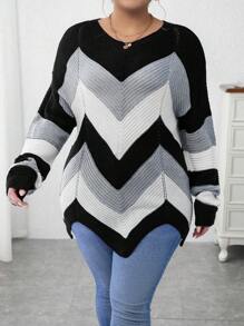 Calvaya 大碼毛衣套頭