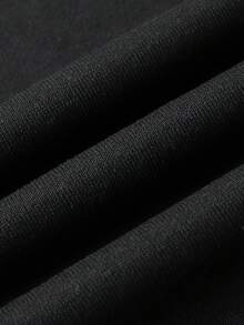 INAWLY Women'S Slogan Print Fleece Sweatshirt - Black - View 6