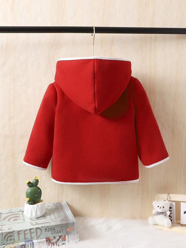 Baby Boy's Casual Long Sleeve Jacket With Double Pockets