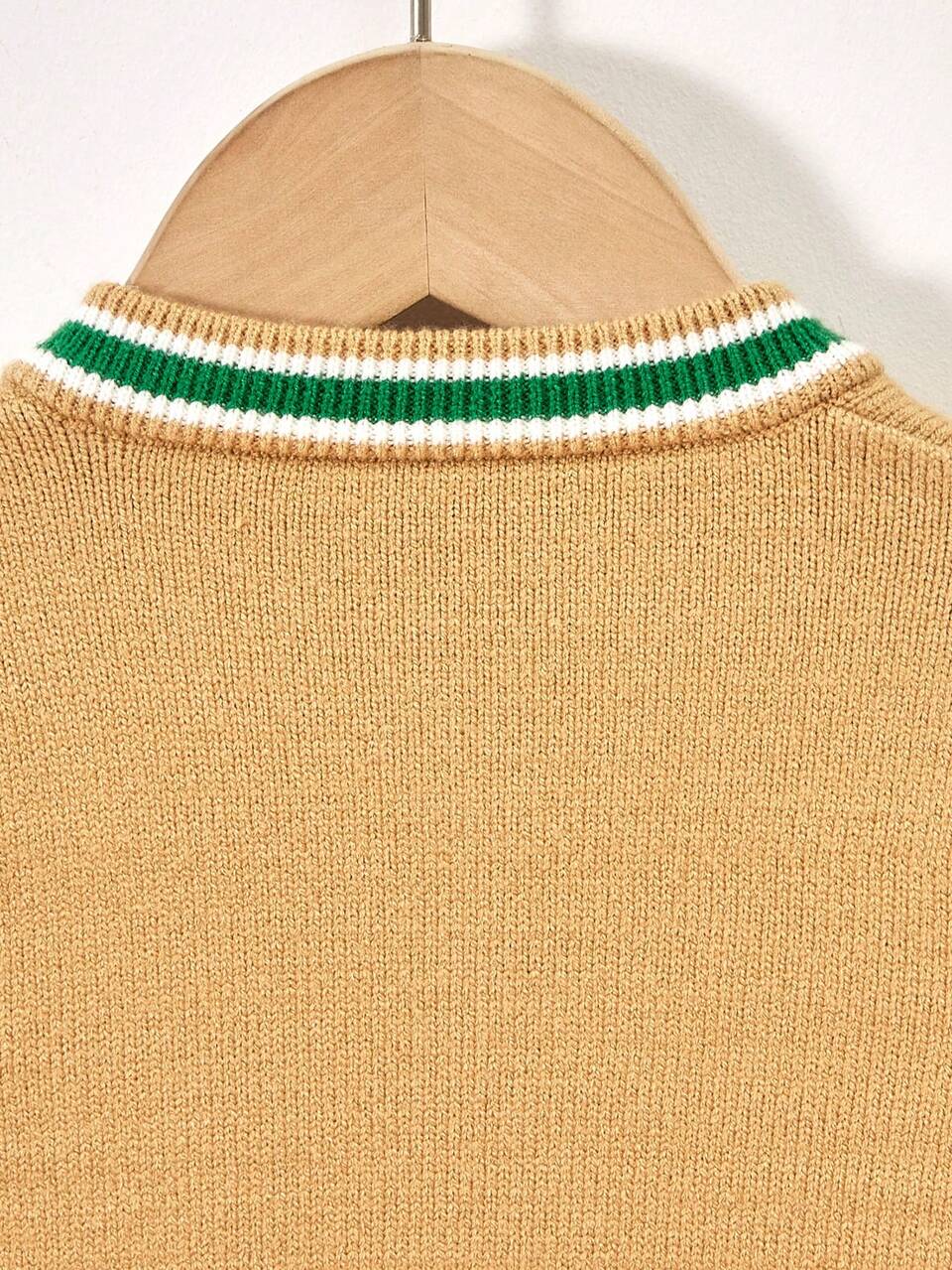 Infant Boys' Striped Cuff Cardigan With Pocket Detail