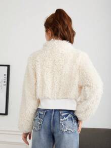 Teen Girl Zip Up Teddy Jacket