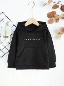 1 áo nỉ nhung in chữ cho bé trai - màu đen - Xem 1