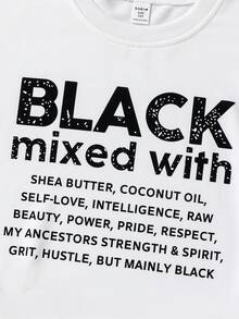 SHEIN Tween Girl Sweatshirt With Slogan Print - White - View 6