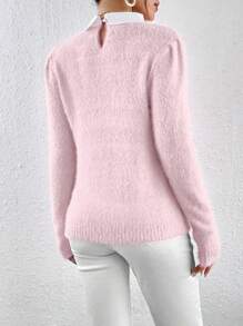 SHEIN Unity Của phụ nữ Áo len - Hồng - Xem 2