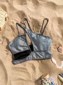 Swim SXY 夏季女士精致、华丽、性感镂空比基尼上衣 - 彩色 - 查看 7
