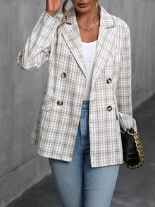 SHEIN LUNE 西裝外套 - 彩色 - 查看 3