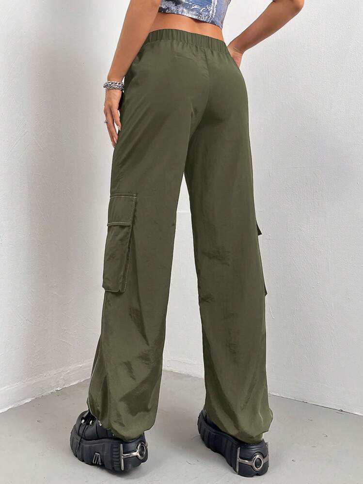 SHEIN ICON ローライズ カーゴパンツ サイドポケット付き | SHEIN JAPAN