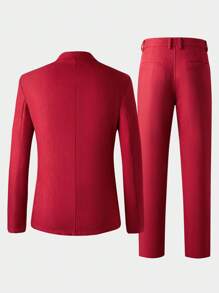 Men's Formal Suit Jacket + Trousers Two-piece Set - Multicolor - View 2