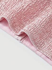 SHEIN MOD Women'S Frill Trim Bandeau Top - Pink - View 4
