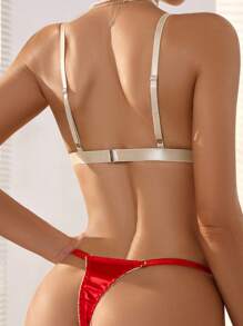 SHEIN Conjunto De Ropa Interior Femenina - Rosa - Ver 2