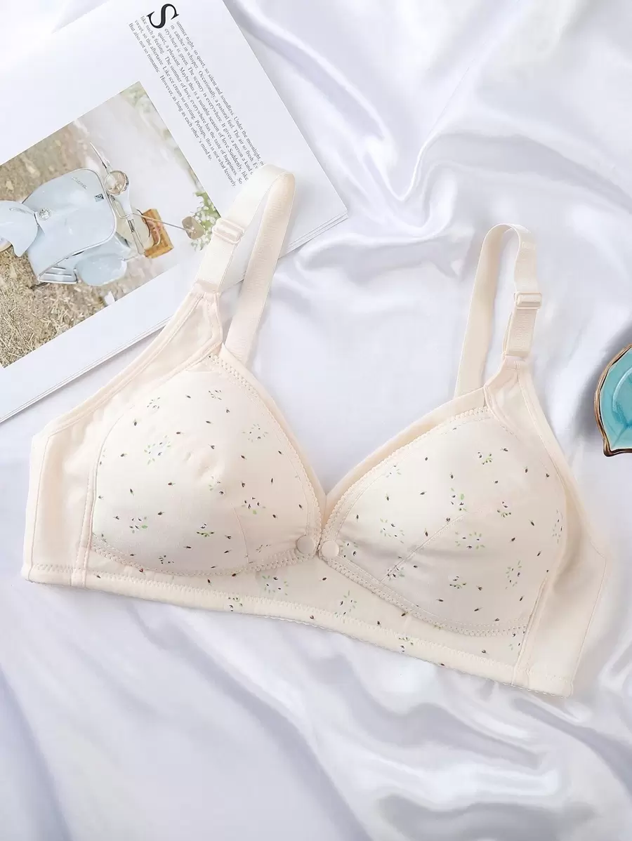 Moonlight&Mama Maternity Printed Underwear Bra For Mother - Coral Pink - View 1