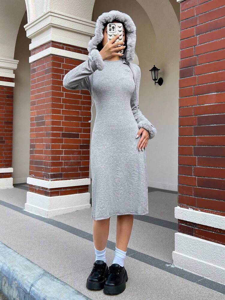 Women's Simple Gray Dress