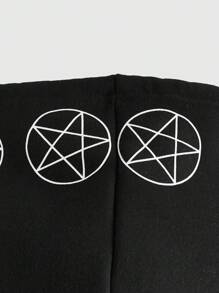 ROMWE Goth Plus Size Skull Print Zipper Sweatshirt With Long Sleeves, School Graduation,Back To School Outfits,Graduation,Teacher Outfits For Women,Back To School