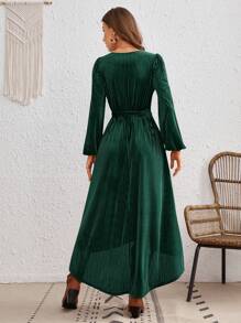 SHEIN VCAY 女士連身裙 - 墨綠色 - 查看 2