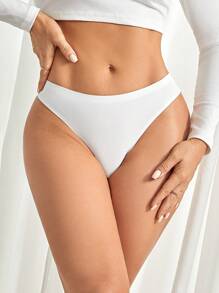 Tanga Para Mujeres De Color Sólido (conjunto De 5 Piezas) - Multicolor - Ver 7