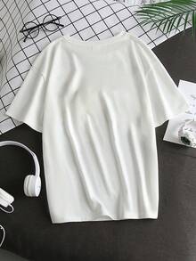 Con trai Giải trí Ngắn tay Vòng cổ Áo thun Với Mẫu giáng sinh , Thích hợp Cho mùa hè - trắng - Xem 2