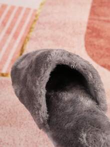 清仓促销 柔软蓬松家居拖鞋 - 灰色 - 查看 3