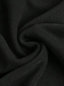 SHEIN Girlism Chica adolescente Vestido de tirantes unicolor fruncido - Negro - Ver 4