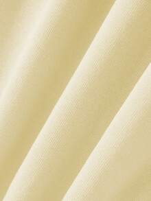 SHEIN EZwear Plus Size Flower And Skull Print Fleece Sweatshirt - Apricot - View 6