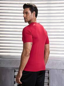 Manfinity Sport Corelite Men's Letter Printed Sports T-shirt