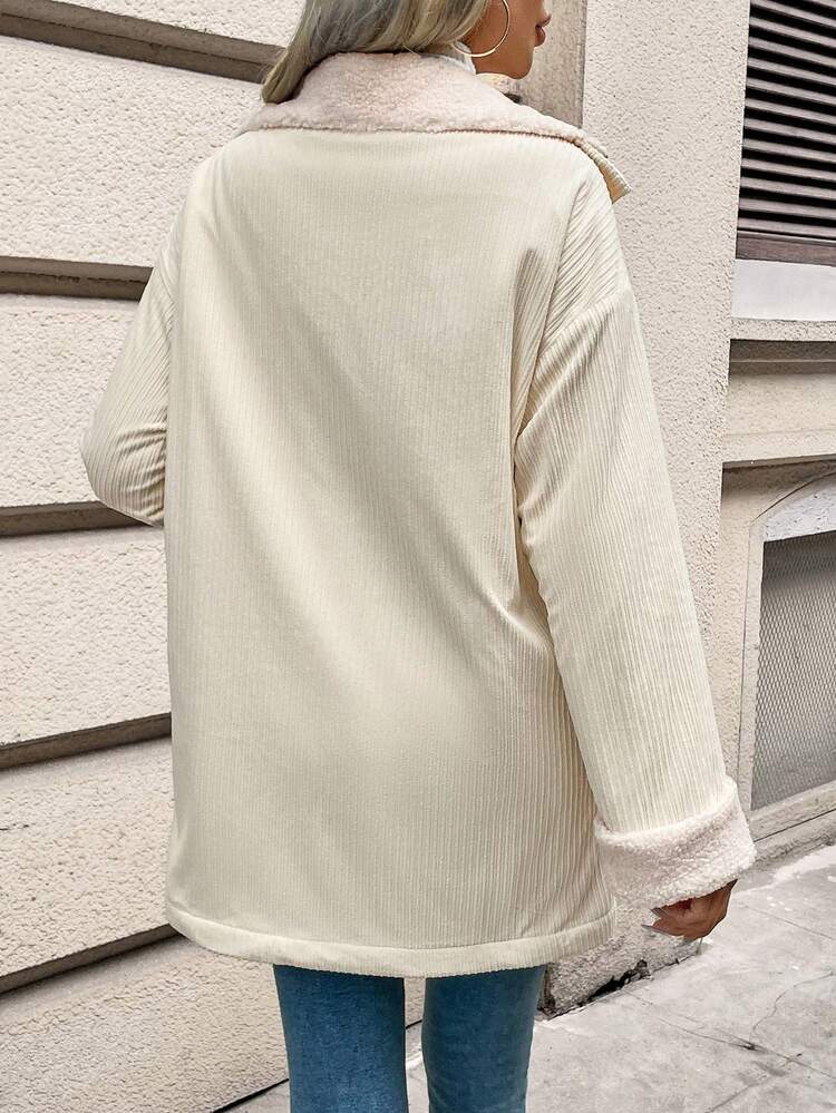 Women's Regular-Fit Hooded Fleece Jacket With Pockets Winter Casual