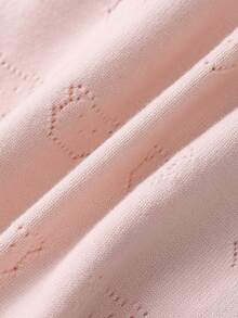 Chaqueta de punto con botones para niñas bebé - Rosa - Ver 4