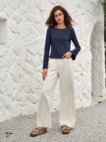 Bohemela Lettuce Trim Trumpet Sleeve Tee