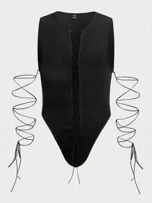 FeverCity 男士針織水洗漸變休閒t恤 - 黑色 - 查看 1