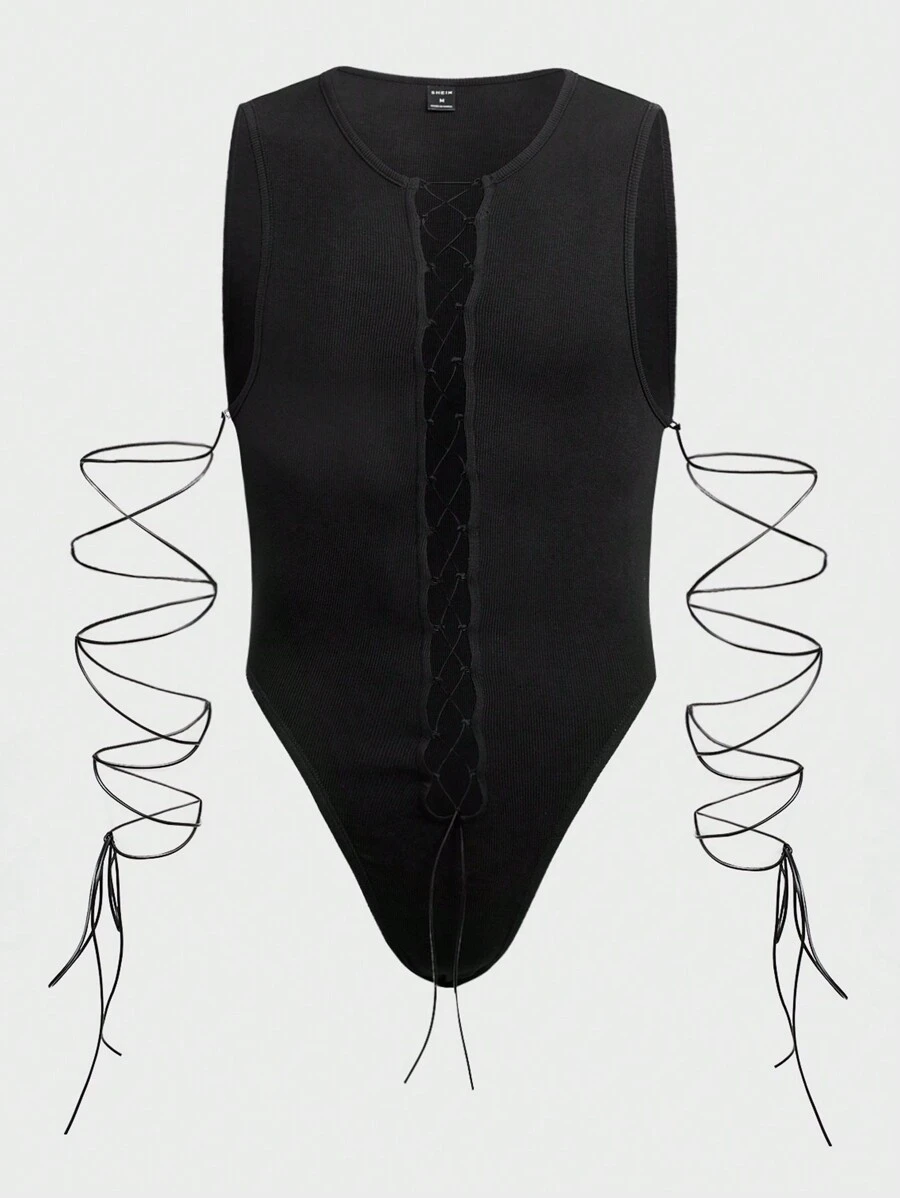 FeverCity 男士針織水洗漸變休閒t恤 - 黑色 - 查看 1