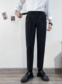 Ngày lễ tình nhân Nam Đúng mốt Và Thanh lịch Tăng cao Thẳng Quần skinny Quần Với Độ nhạy cao - màu đen - Xem 5