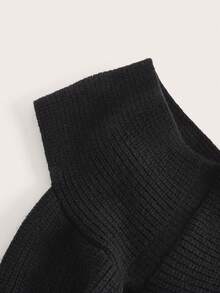 SHEIN ICON Dệt kim Dây đeo Áo - màu đen - Xem 3