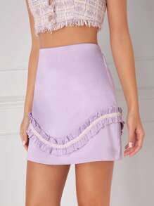 Enchnt Women's Mushroom Hem Skirt