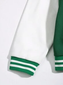 ROMWE MEN Prep Áo khoác bóng chày nam họa tiết ngôi sao Varsity - Nhiều màu - Xem 4