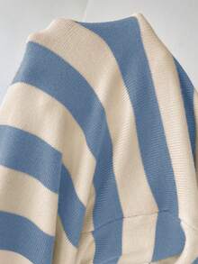 SHEIN Unity 修身條紋長袖貼身連身裙 - 彩色 - 查看 8