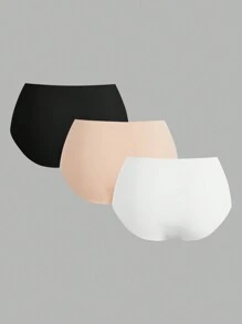 3pack No Show Solid Panty Set - Multicolor - View 9