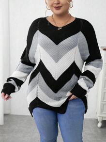 Calvaya 大碼毛衣套頭