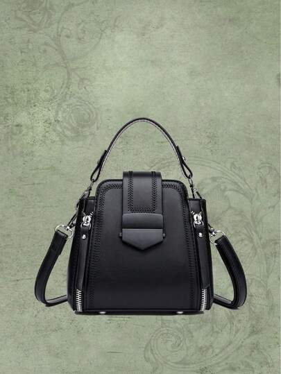 Goth European And American Style Fashionable Women's Shoulder Bag And Handbag