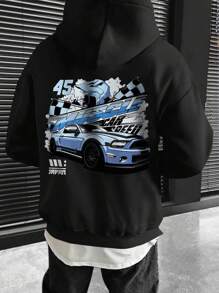 Manfinity EMRG Men's Hooded Sweatshirt - Black - View 1
