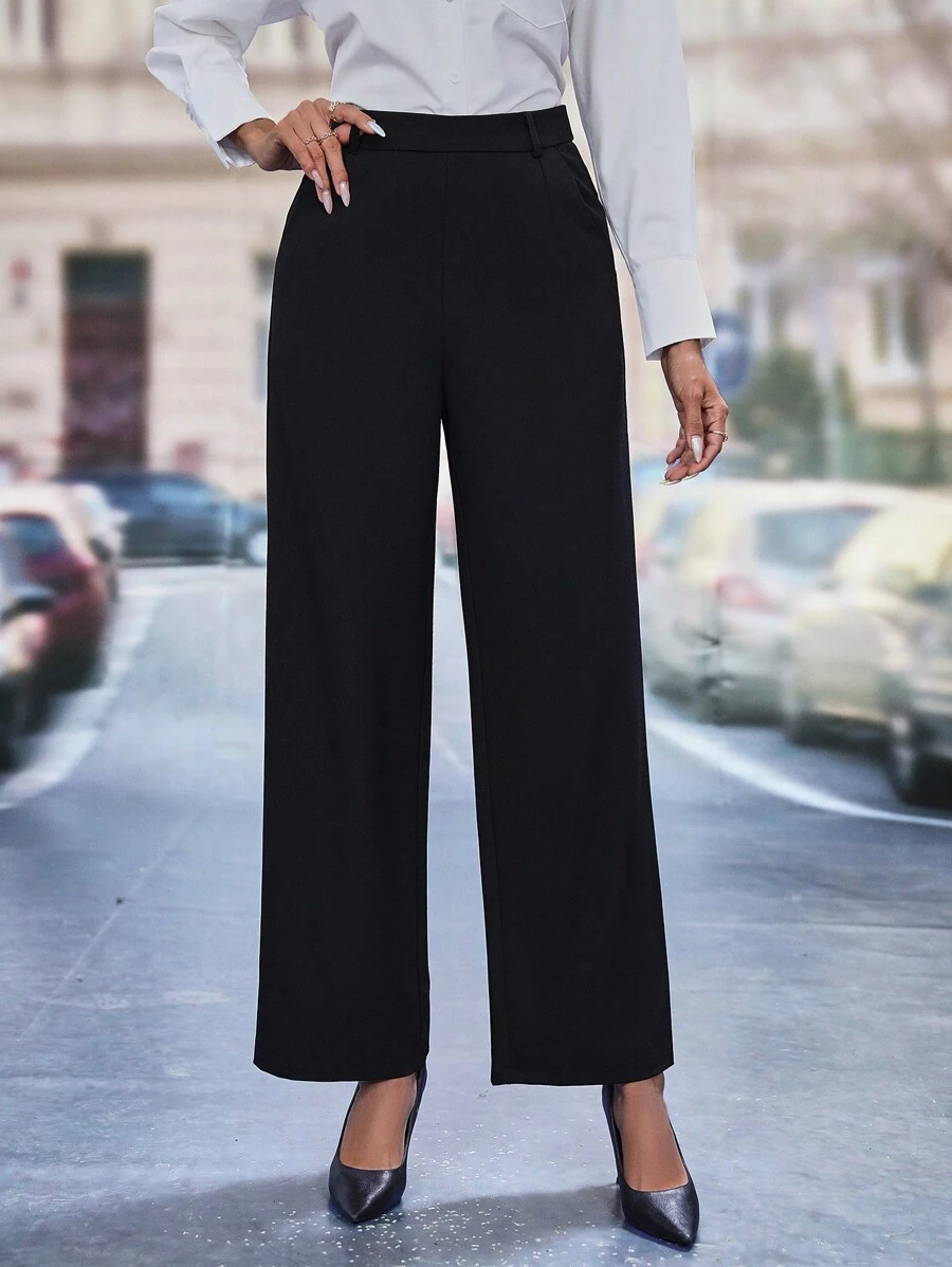 Chiquease 實色直筒褲