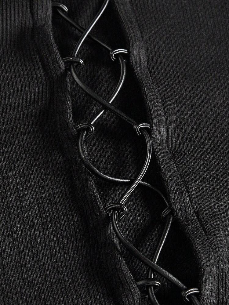 Men's Knit Tie-dye Casual T-shirt