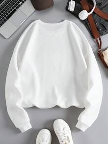 Thiếu niên Lá thư In Áo nỉ - trắng - Xem 2