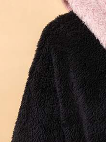 SHEIN Cô gái Tween 1 Miếng Hai âm Áo trùm đầu Không có thắt lưng - Nhiều màu - Xem 4