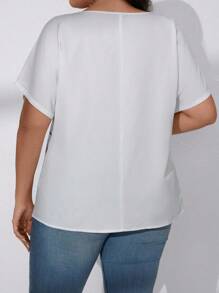 EMERY ROSE 大尺碼女士花卉印花蝙蝠袖襯衫