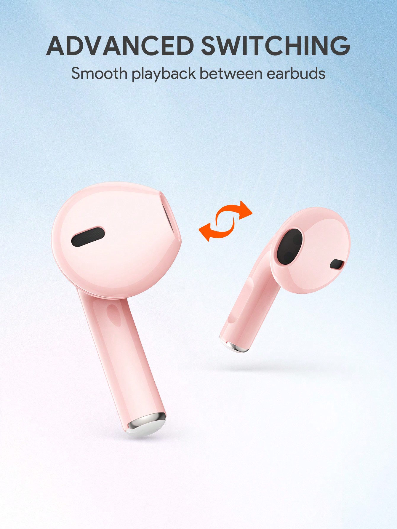 JMMO سماعات أذن لاسلكية بصوت ممتاز 5.3 قابلة للإقر...