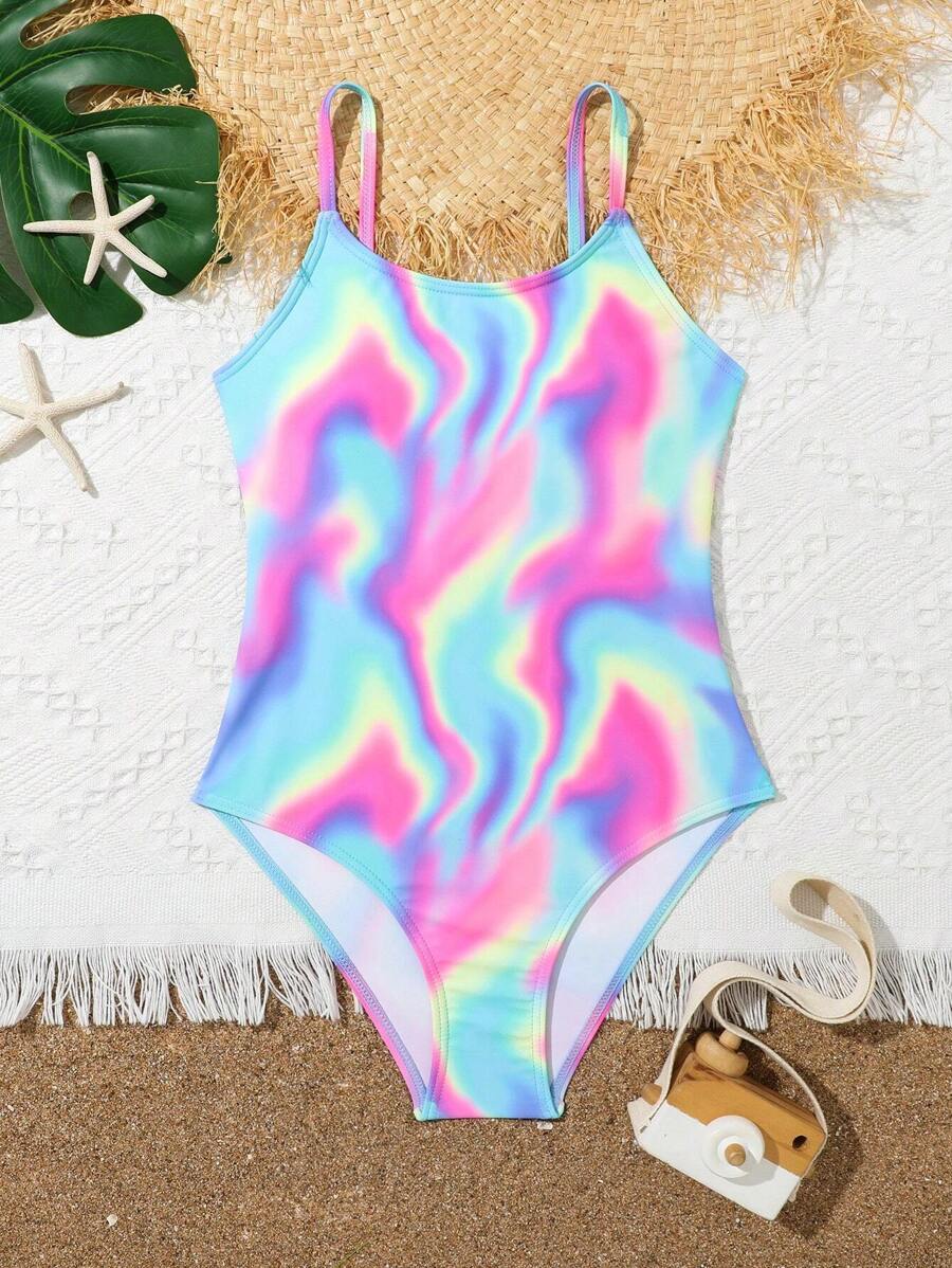 Maillot De Bain Une Pièce Fille Bluey - Bretelles à Froufrous, Tissu Séchage Rapide - 9