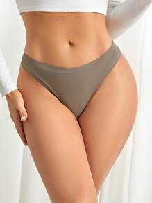 Tanga Para Mujeres De Color Sólido (conjunto De 5 Piezas) - Multicolor - Ver 6