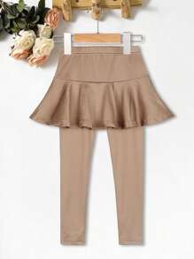 SHEIN Fondos De Chicas (pequeño) - Caqui - Ver 1