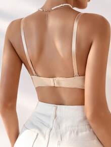 2入組女性素色質感紋理織物胸罩 - 彩色 - 查看 2