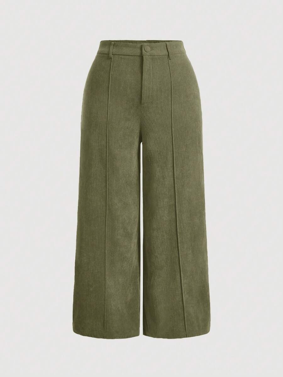 SHEIN MOD Plus High Waist Wide Leg Pants