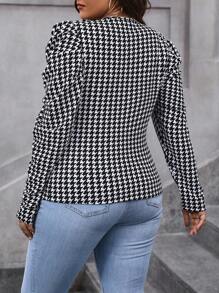 SHEIN Privé 大碼t恤 - 黑與白 - 查看 2